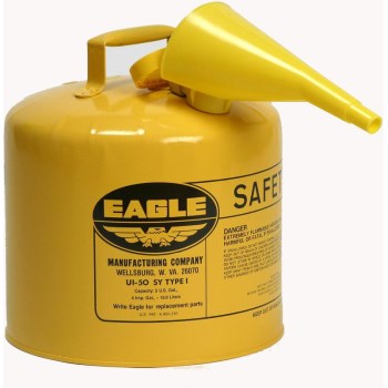 Yellow Safety Fuel Can, Type 1 ~ Five Gallon