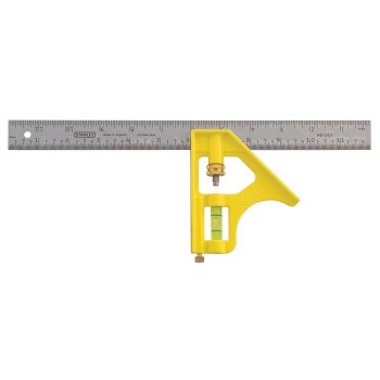 Combination Square, Hi-Vis - 12"