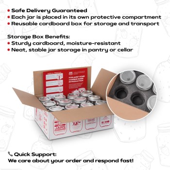 Forjars Regular Mouth Mason Jars 4 oz 