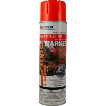 Inverted Marking Paint, Fluorescent Red - 15 oz