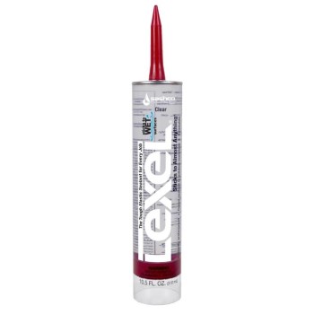 Sashco Lexel Caulk, Clear - 10.5 oz Cartridge