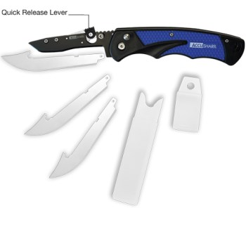 Accusharp Razor Knife, Blue - 3-1/2"