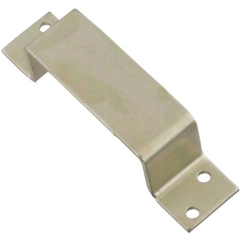 Barn Door Closed Bar Holder, Zinc ~ 6.4" x 1.5"