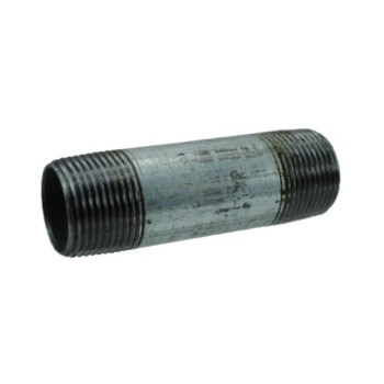 Pipe Nipple, Galvanized Steel - 1" x 6"