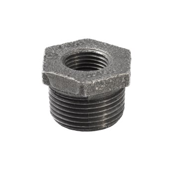 Anvil/Mueller Malleable Hex Bushing, Black - 3/4" x 3/8"