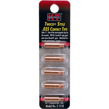 K-T Ind Tweco Style Contact Tip, 5pk - 0.035"