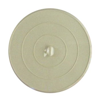 Flat Sink Stopper, White - 4-3/4"