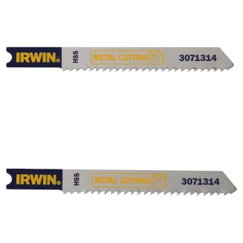 Jigsaw Blade, HSS, 14 TPI - 3-1/4", U-Shank, 2pk