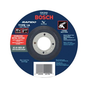 Metal Cutting Wheel, Type 1A - 4.5"