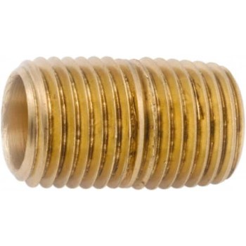Lead Free Brass Close Nipple - 3/8"