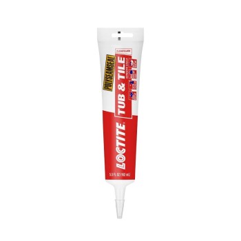 Tub & Tile Adhesive Caulk, Clear - 6 oz