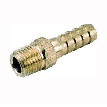 Male Hose Barb, Lead Free Brass - 5/8" x 1/2"
