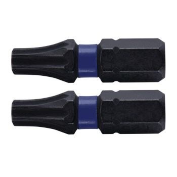 Irwin Impact Performance T25 Torx Insert Bit   1", 2pk