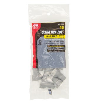 Gardner Bender WingGard Large Wire Connector - Gray, 15pk