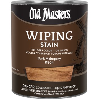 Wiping Stain, Quart ~ Dark Mahogany