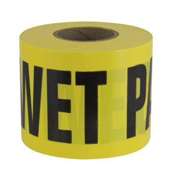 Wet Paint Tape - 3" x 300 Ft, Yellow