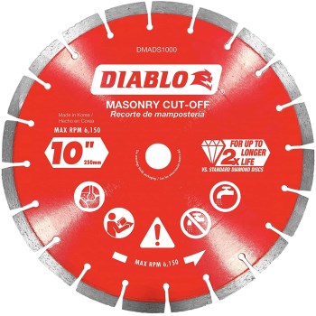 Diablo Diamond Segmented Cutoff Wheel - 10"