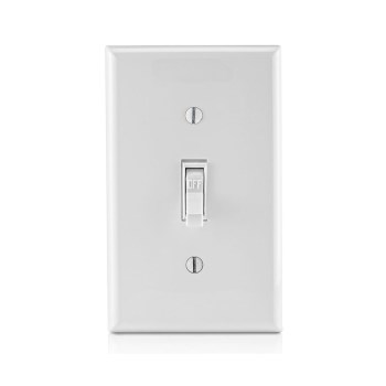 Leviton 15A Single-Pole Quiet Toggle Switch - White