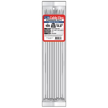 Standard Duty Cable Ties, Natural - 14", 100pk
