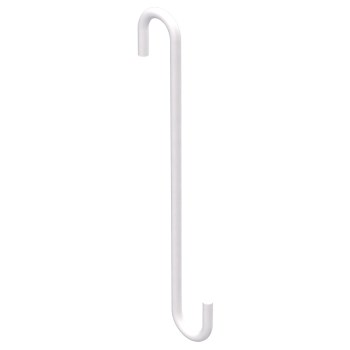 Modern Large S Hook, White - 8"