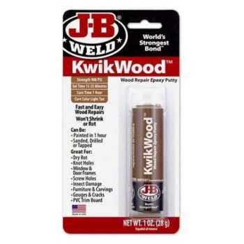 Kwikwood Epoxy Putty Stick, Dries to Light Tan ~ 1 oz