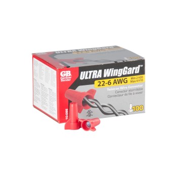 WingGard Wire Connector, Red - #18-#10 AWG (100pk Box)