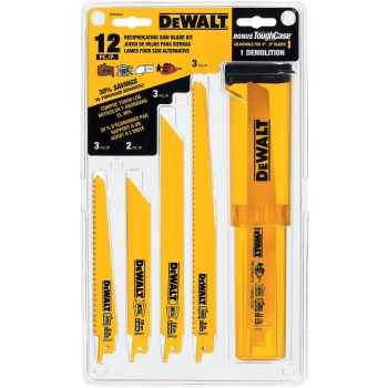 Reciprocating Saw Blade Set - 12-Piece