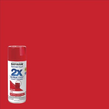 2X Ultra Cover Spray Paint  Apple Red   Gloss  12 oz