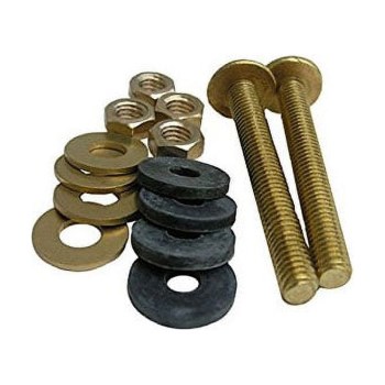 Toilet Tank to Bowl Brass Bolt Set - 3/8" x 3-1/8"