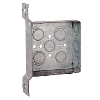 Square Box with Bracket - 4", 1-1/2" Deep