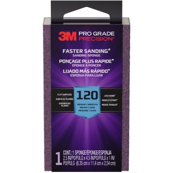 3M Pro Grade Sanding Sponge - 120 Fine