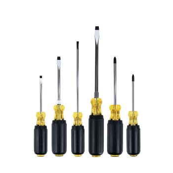 Vinyl Grip Screwdriver Set - 6 Piece