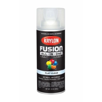 Krylon Fusion Spray Paint - Flat Clear, 12 oz