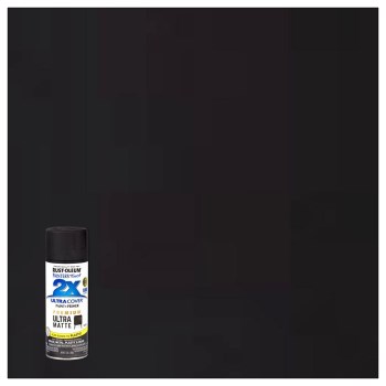 2X Spray Paint  Matte Black - 12 oz