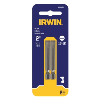 Irwin 10-12 Slotted Power Bit - 1/4" Hex Shank