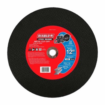 Diablo Steel Demon Cut-Off Disc   12" x 1/8"   1" Arbor
