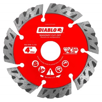 Diablo Diamond Segmented Cut-Off Blade - 4"
