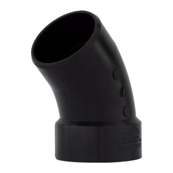 Charlotte Pipe ABS DWV 45 Degree Street Elbow - 3"