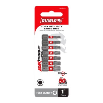 Torx Drive Bit Set - 1", 7-Piece