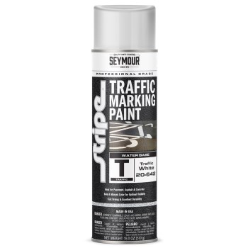 Traffic Stripe Marker Paint, White - 20 oz