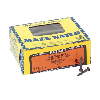 Maze Hardened Masonry Nails - 1", 1 Lb