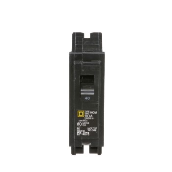 Square D Homeline Single Pole Breaker - 40A