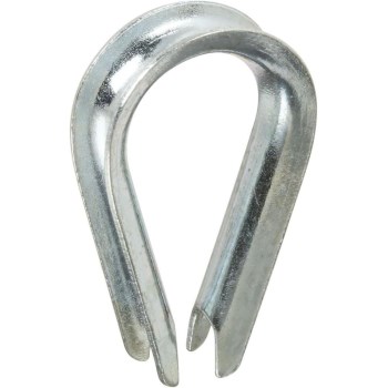 National Wire Rope Thimble, Zinc Plated - 1/4"