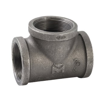 Anvil/Mueller Malleable Tee, Black - 2"