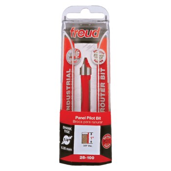 Freud Panel Pilot Bit, Double Flute - 3/8" x 3"