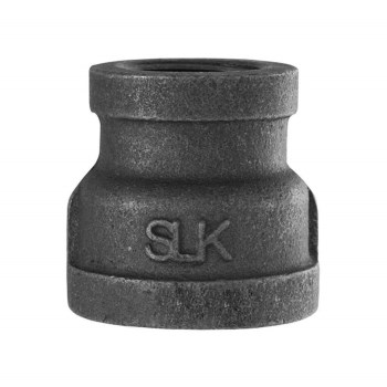 Malleable Reducing Coupling, Black - 2" x 1-1/2"
