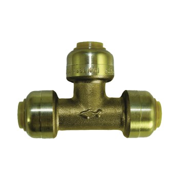 SharkBite Push-Fit Brass Tee - 1/4"