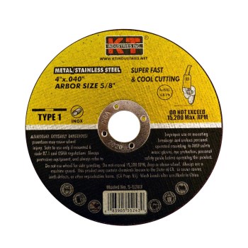 K-T Industries Quick Cut Off Wheel - 4" x .040" x 5/8"