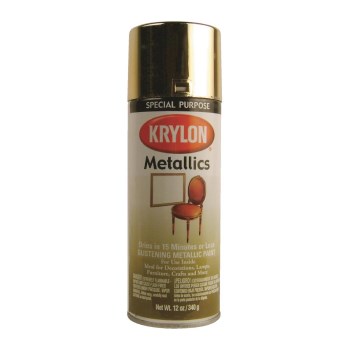 Krylon Metallic Spray Paint, Bright Gold - 12 oz
