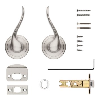 Kwikset Tustin Passage Lever, Satin Nickel